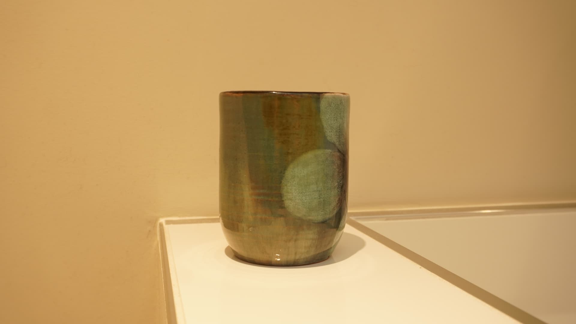Explored glaze combos (Mayco EL119 Burnished Steel, PC602 White Cascade, EL129 Slate, +2?) · Wheel-thrown Set — Ceramic work by RuiXuan Xu — Club