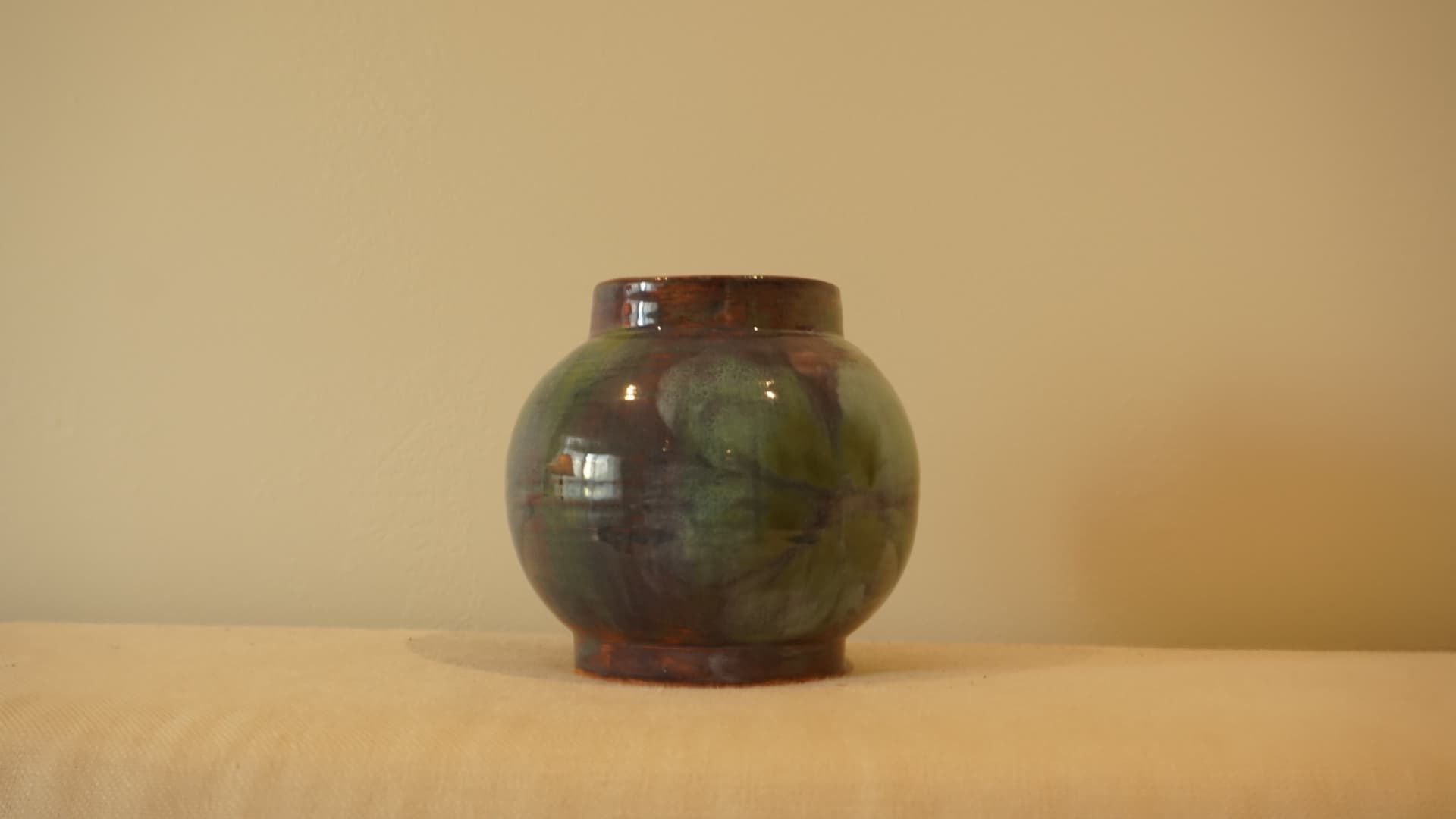 Glaze combo Moon Jar · first successful moon jar! · Mayco FN234 Royal Purple, EL119 Burnished Steel, EL129 Slate, FN202 Yadro, FN039 Light Gray — Ceramic work by RuiXuan Xu — Club